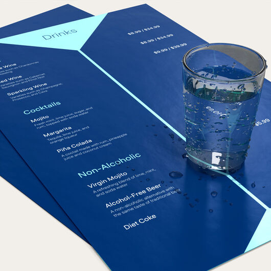 Plastic Menus - Waterproof